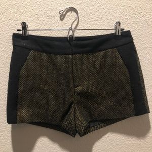 Black Metallic Shorts